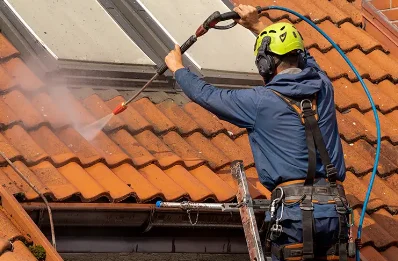 Démoussage et hydrofuge de toiture à Vernols